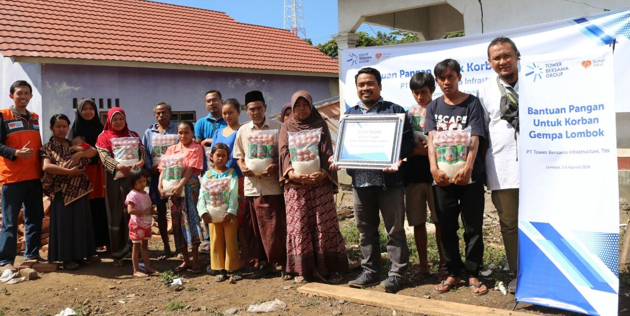 Tower Bersama Infrastructure (TBIG) Kirim Bantuan Untuk Korban Gempa Lombok