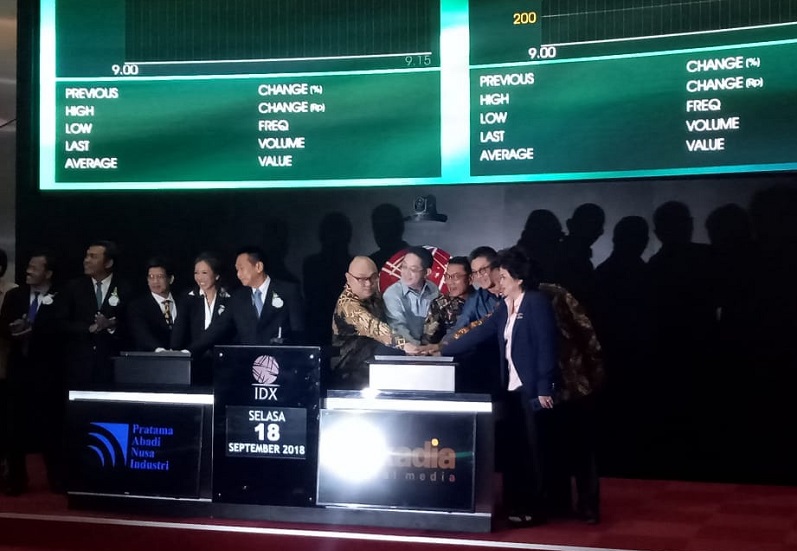 Listing Perdana, Saham PT Arkadia Digital Media (DIGI) Naik 70 Persen