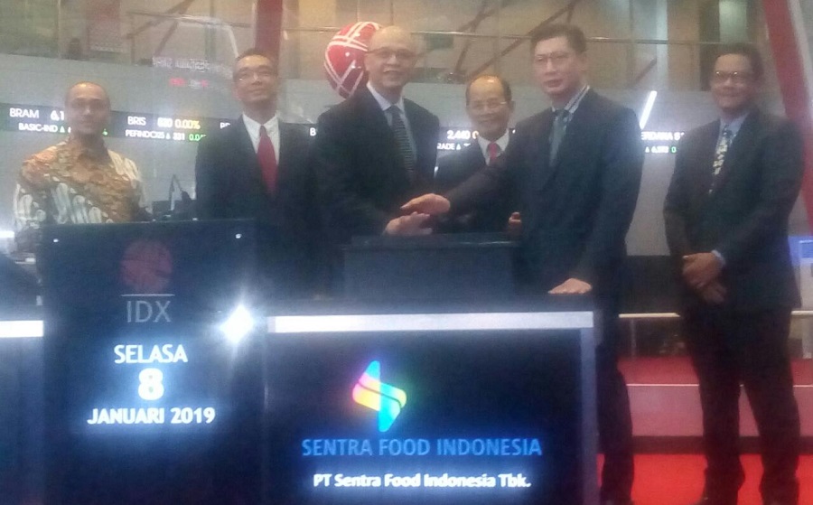 Listing Perdana, Saham PT Sentra food Indonesia (FOOD) Naik 68,89 Persen