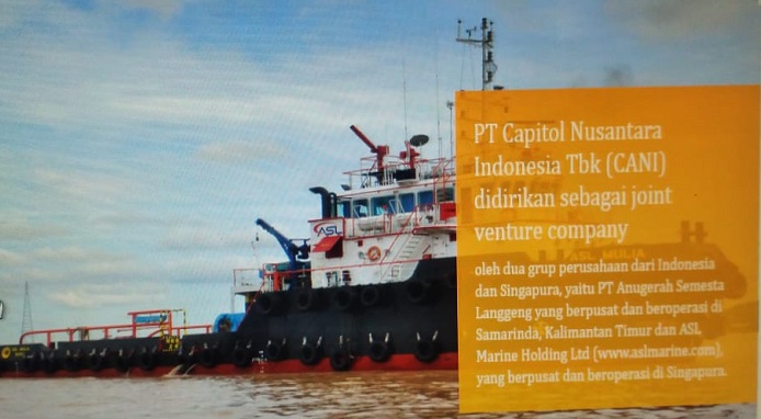 Rugi PT Capitol Nusantara Indonesia (CANI) Turun 1,85 Persen di Semester I 2019