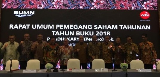 20 Persen dari Laba 2018, PT Adhi Karya (ADHI) Bagikan Dividen Rp128,8 Miliar