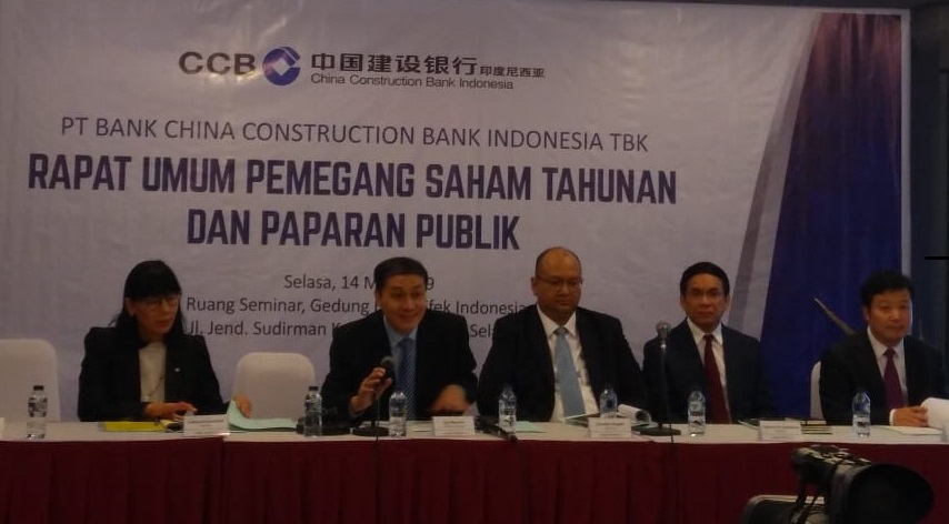 PT Bank China Construction Bank Indonesia (MCOR) Putuskan tak Bagi Dividen ke Pemegang Saham
