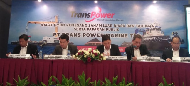 Setara Rp26,6 per Saham, Trans Power Marine (TPMA) Bagikan Dividen 64 Persen Dari Laba 2018