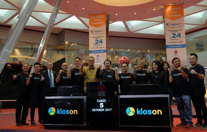 Naik 241 Persen, Saham Kioson Komersial Indonesia (KIOS) Dipantau BEI