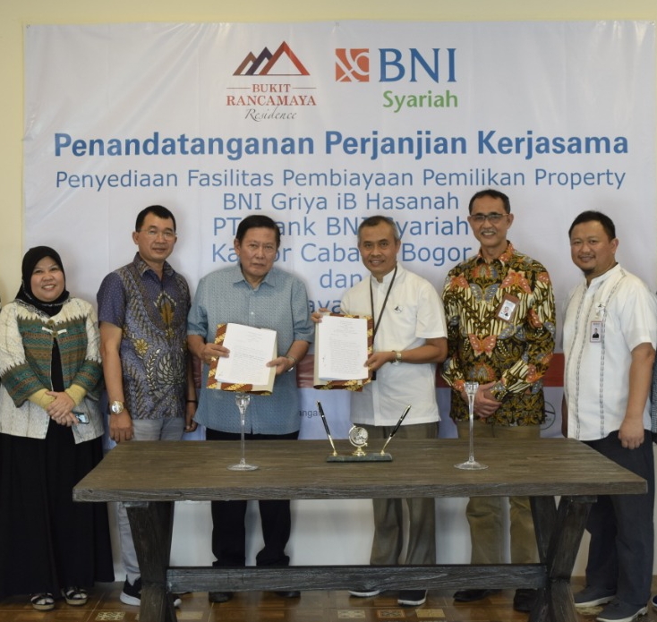 BNI Syariah Gandeng Developer PT. Rancamaya Griya Sentosa