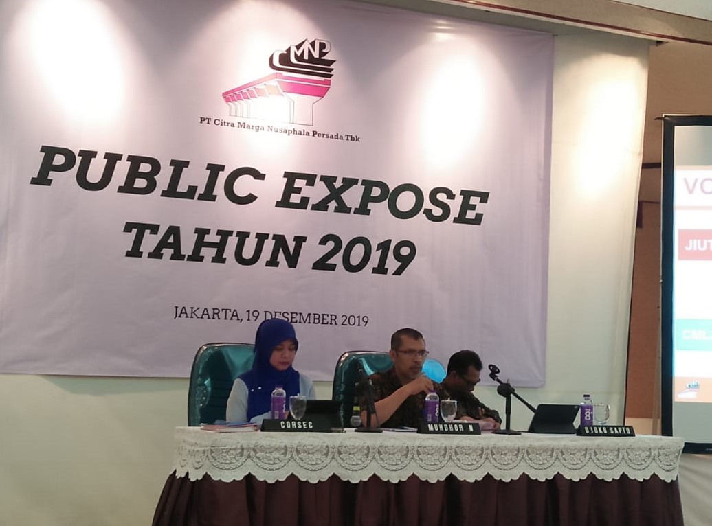 PT Citra Marga Nusaphala Persada (CMNP) Targetkan Laba Tumbuh 3-4 Persen di 2020. Ini Penopangnya