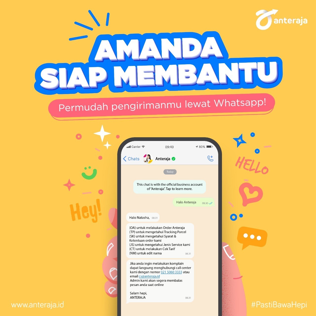 Anak Usaha Adi Sarana Armada (ASSA), Anteraja Layani Pengiriman Barang Via WhatsApp