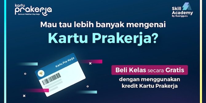 Bergegaslah, Pendaftaran Kartu Prakerja Gelombang 14 Dibuka Siang Ini