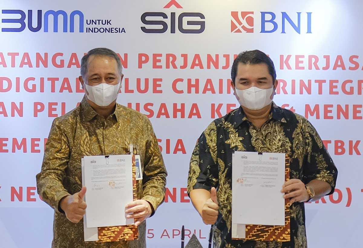 SIG dan BNI Kerja Sama Solusi Digital Value Chain