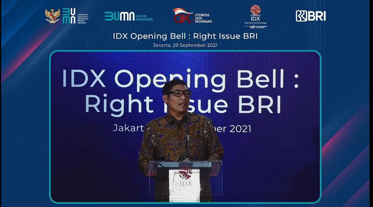 Dirut BEI Sebut Rights Issue Membuat Saham Bank BRI (BBRI) Semakin Menarik Bagi Investor