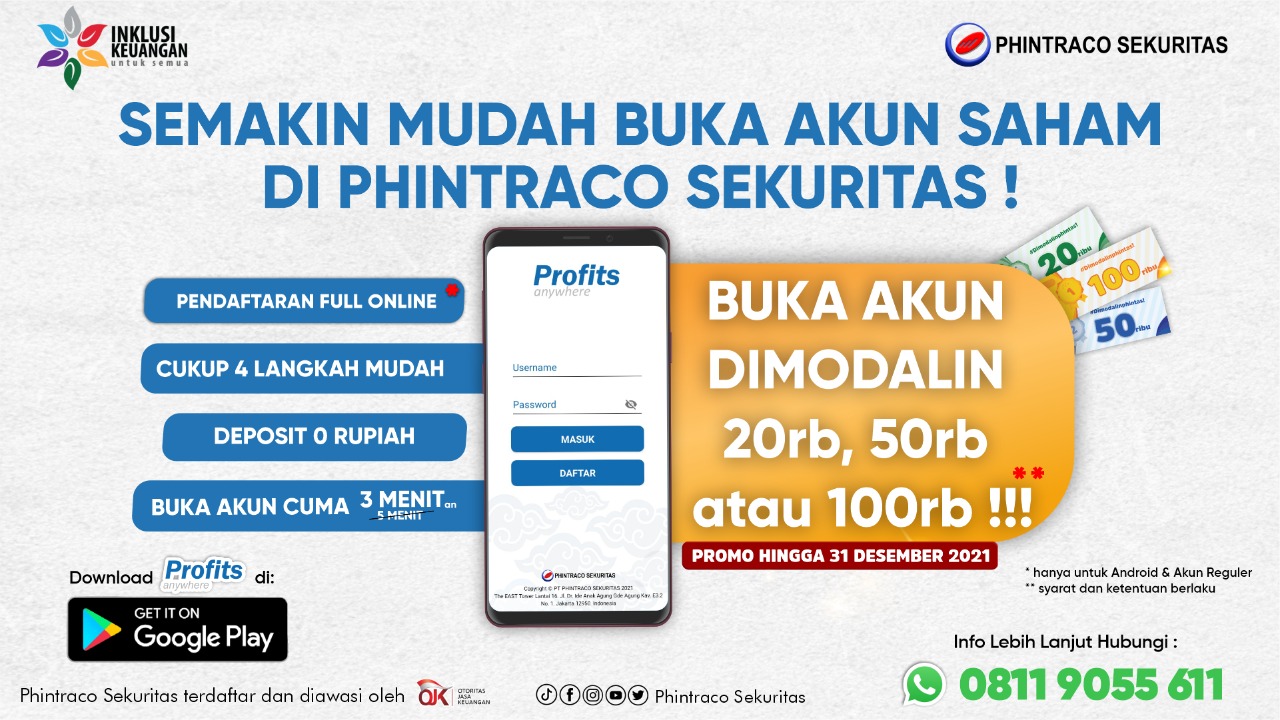 Menyambut BIK, Phintraco Sekuritas Berikan Modal Investasi untuk Para Calon Investor