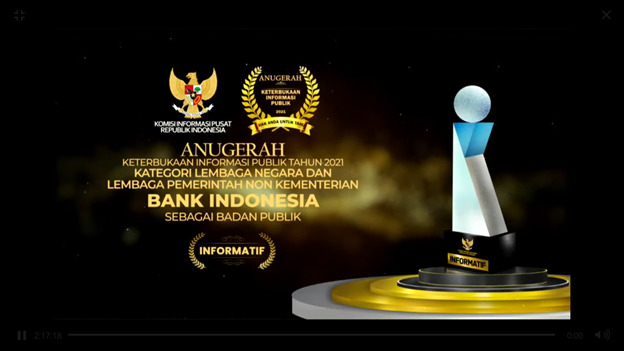 Bank Indonesia Raih Predikat Badan Publik Informatif