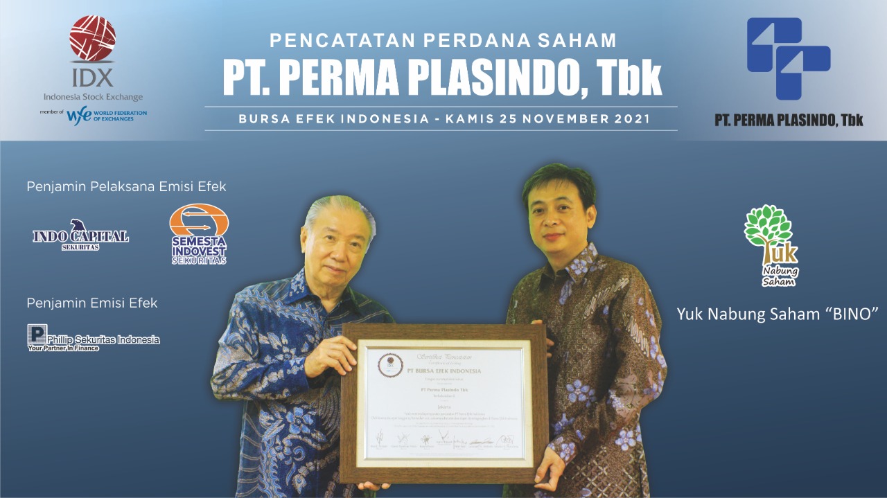 Listing Perdana Perma Plasindo (BINO), Terbang Sentuh ARA