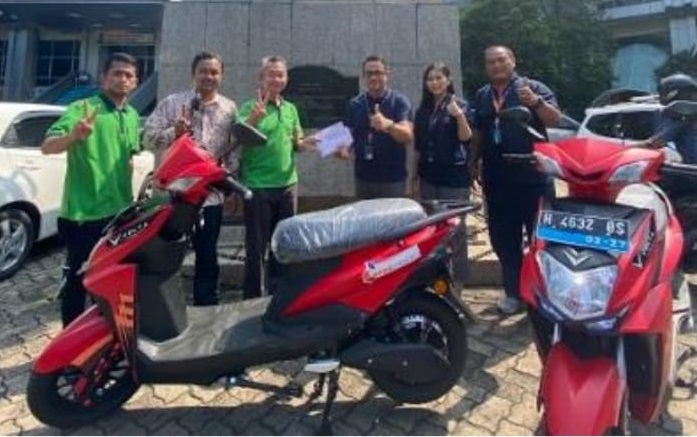 Pos Logistik dan Volta-MCAS Group Kembangkan Motor Listrik di  Tempat Wisata