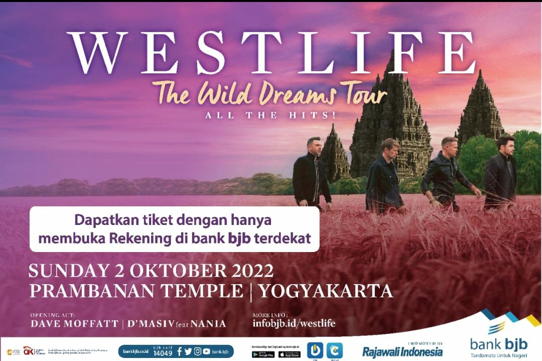 Manjakan Nasabah, Bank BJB Beri Tiket Gratis Konser Westlife The Wild Dreams Tour 2022