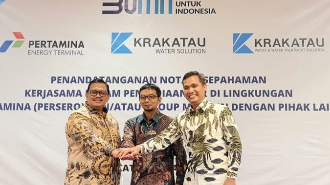 Krakatau Steel (KRAS) Sinergi dengan Pertamina Energy Terminal Sediakan Air Lingkungan