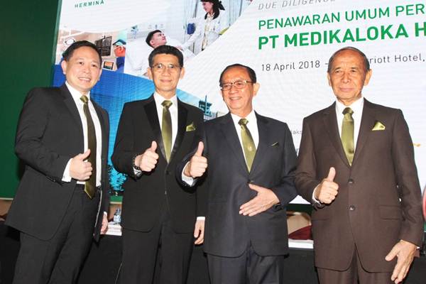 Dua Pentolan Medikaloka Hermina Borong 5,55 Juta Saham HEAL Rp1.375-1.500 per Lembar