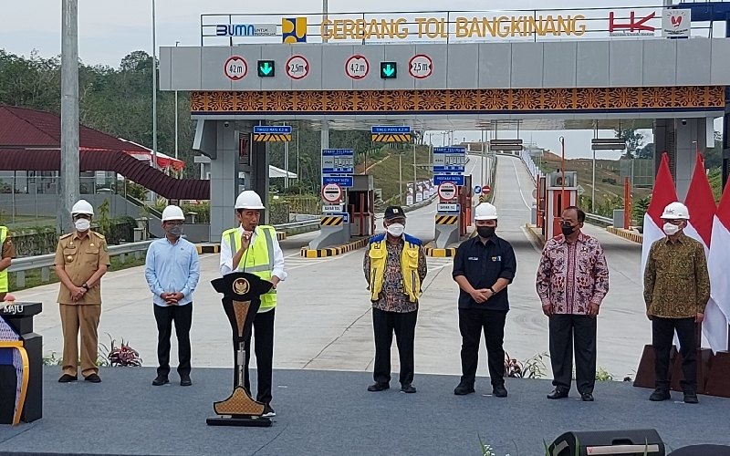 Berkunjung ke Riau, Presiden Resmikan Tol Pekanbaru-Bangkinang