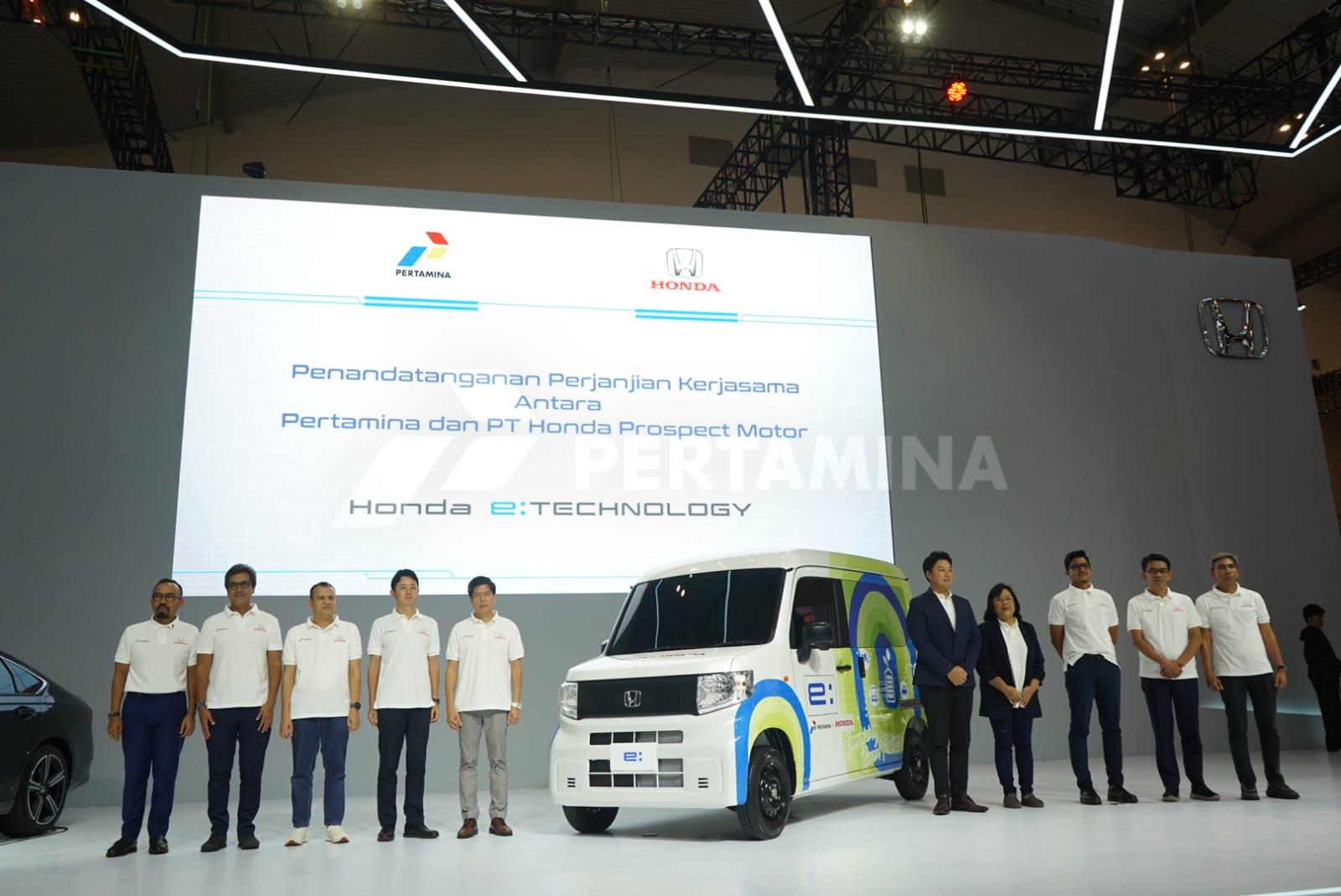 Riset Penggunaan Mobil Listrik untuk Kegiatan Komersil, Honda Kolaborasi dengan Pertamina