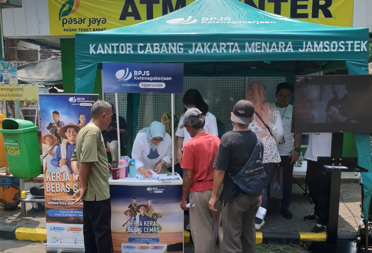 BPJS Ketenagakerjaan Menara Jamsostek Aktivasi Peserta Pasar Tebet Barat