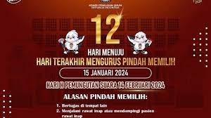 Perhatian! Pemilu 2024, KPU Buka Jadwal Pindah Pemilih Hingga Senin Ini