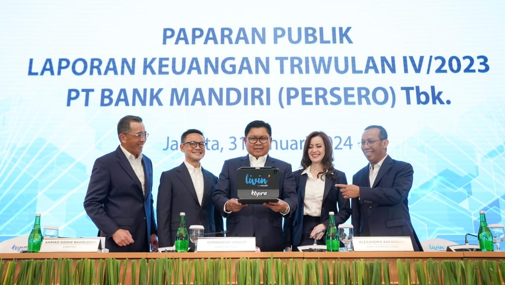 Bank Mandiri (BMRI) Gapai Laba Rp55,1 T Naik 33,7 Persen di 2023