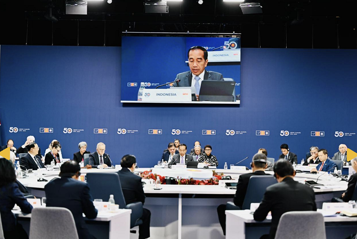 Presiden RI Joko Widodo menghadiri KTT Khusus Perayaan ke-50 Kemitraan ASEAN – Australia di Melbourne, Rabu (6/03) Presiden Dorong Tiga Hal di 50 Tahun Kemitraan ASEAN-Australia