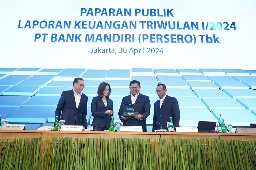 Bank Mandiri (BMRI) Cetak Laba Rp12,7T di Maret 2024, Cek Detailnya