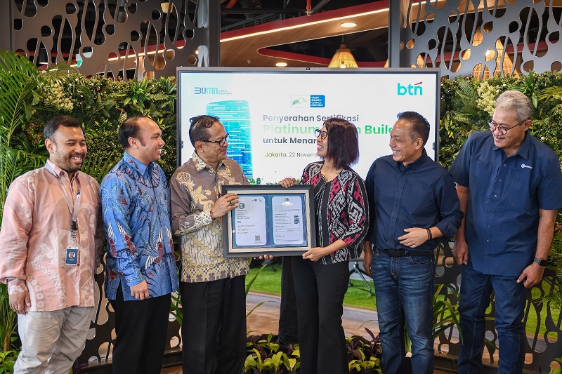 BTN Raih Predikat Tertinggi Green Building