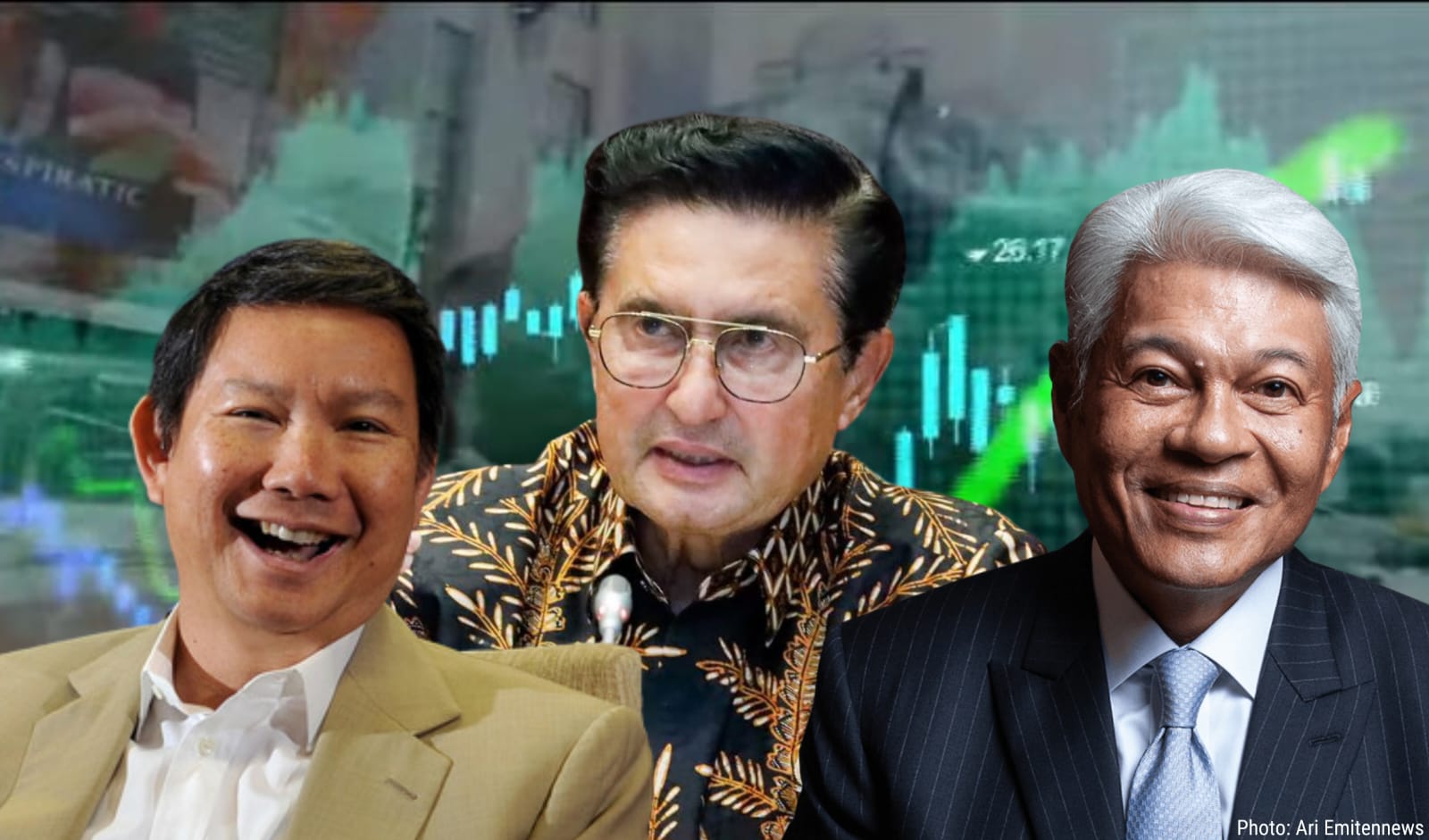 Hashim, Arwin Rasyid dan Fadel Kompak Pegang Saham Surge (WIFI)