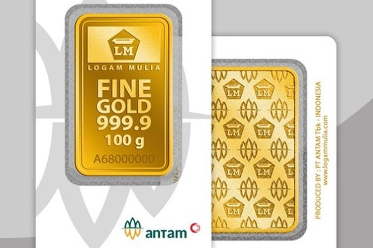 Harga Emas Antam Hari ini Turun Rp3.000 per Gram