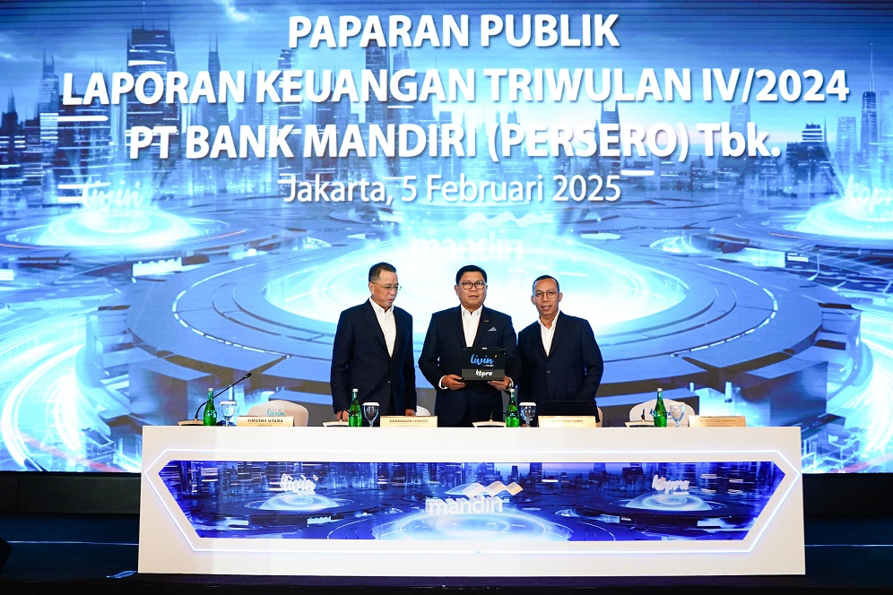 Bank Mandiri (BMRI) Cetak Laba Rp55,8T Naik 1,31 Persen di 2024