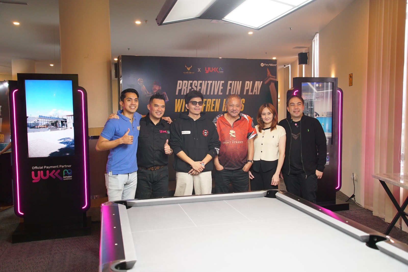 Kerja Sama Carabao Billiards dan YUKK Payment Hadirkan Efren Reyes