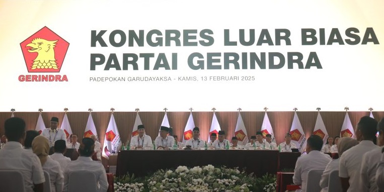 Terpilih Kembali Jadi Ketum, Gerindra Dorong Prabowo Maju Lagi di 2029