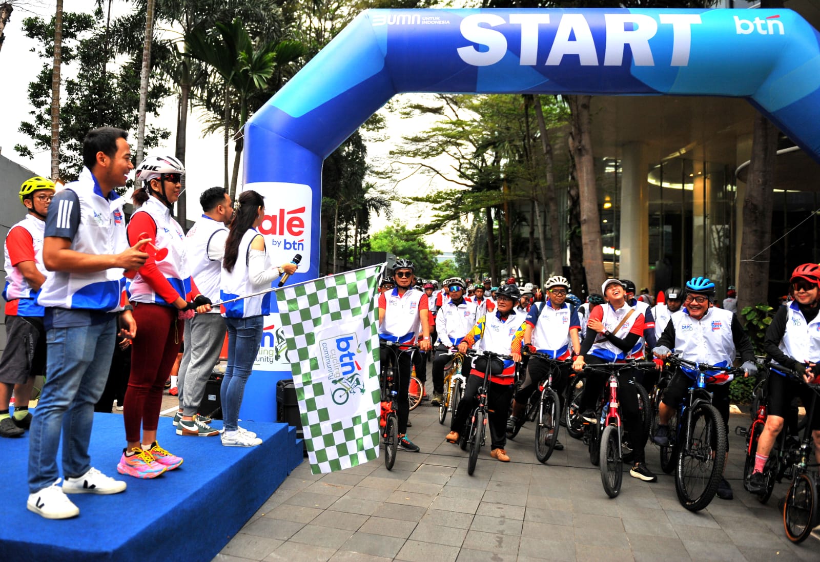 BTN Gelar Gowes Bersama Karyawan dan Mitra Dalam Rangka HUT ke 75