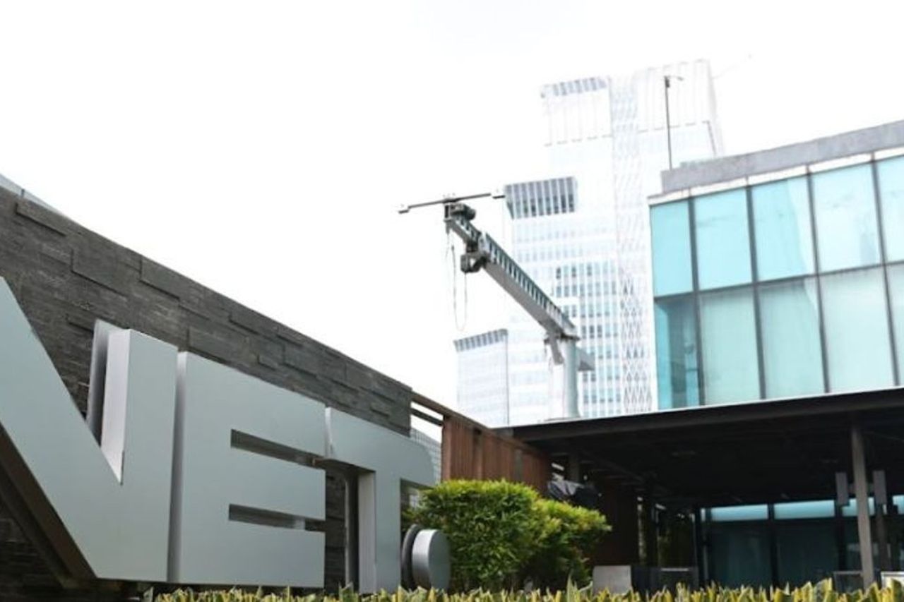 Gedung NET TV tampak dari bagian luar. FOTO - ISTIMEWA Rugi Menciut, NETV Kuartal I-2025 Defisit Rp3,78 Triliun
