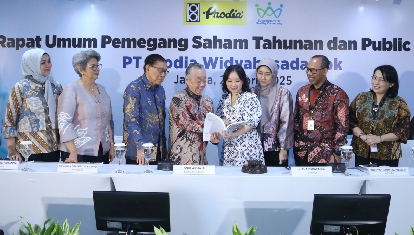 Pengurus Prodia usai penetapan pembagian dividen tahun buku 2024. FOTO - ISTIMEWA Longsor 82 Persen, Kuartal I-2025 PRDA Raup Laba Rp6,9 Miliar