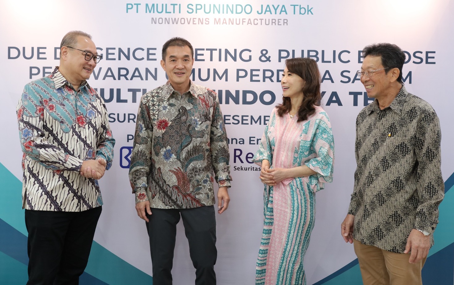 Pengurus Multi Spunindo berbincang di sela-sela due dilegence meeting & public expose penawaran umum perdana saham perseroan. FOTO - ISTIMEWA Multi Jaya (MSJA) Sodorkan Buyback USD3,26 Juta, Telisik Jadwalnya