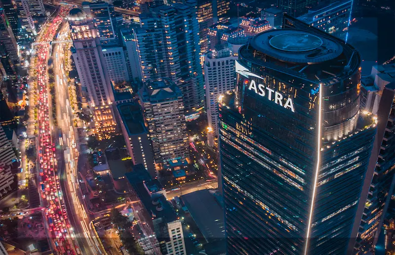 Menara Astra berdiri menantang langit di Jalan Jend Sudirman, Jakarta. FOTO - ISTIMEWA April 2025 Penjualan Mobil ASII Melorot 29 Persen, Cek Detailnya