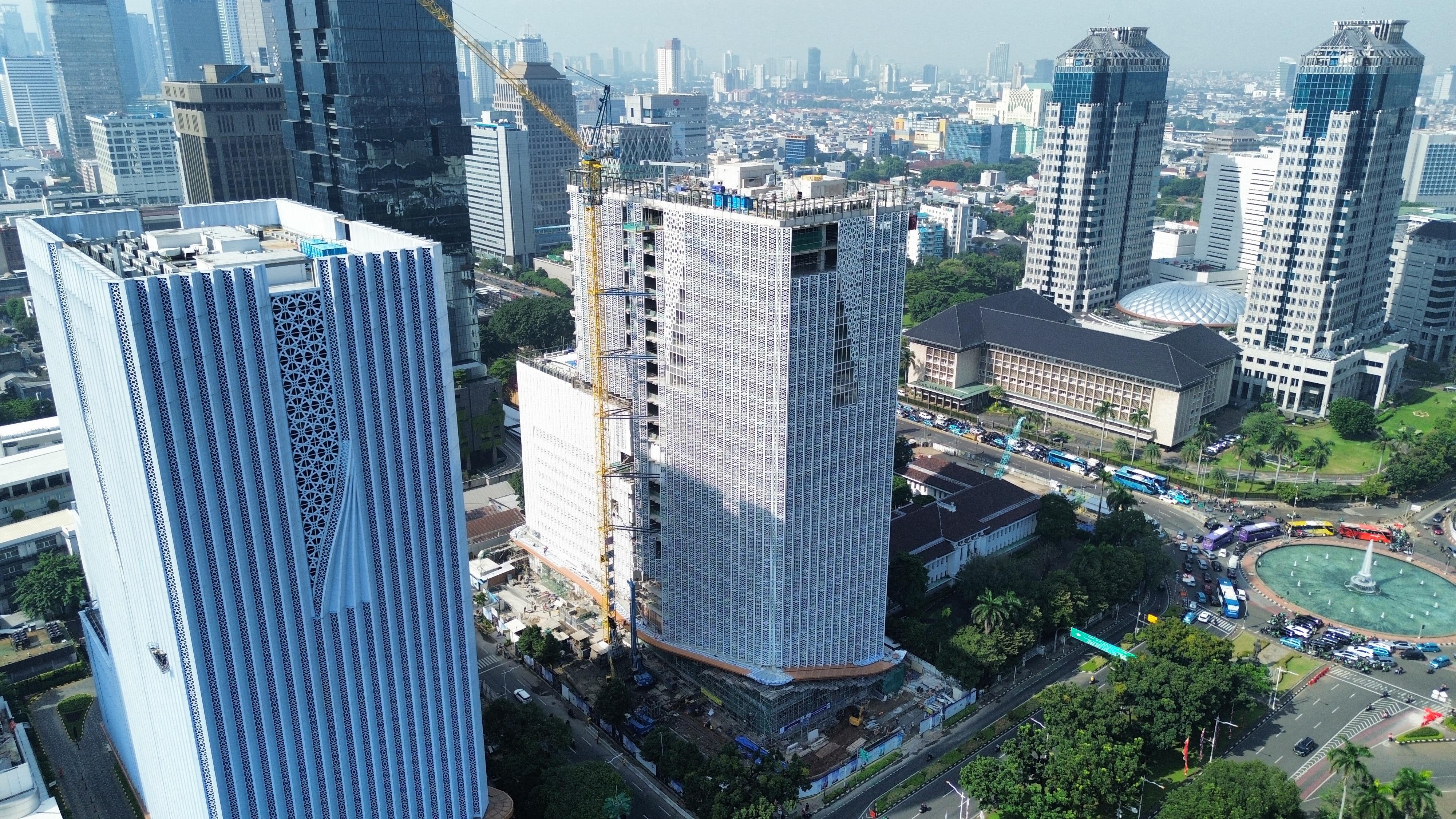 PTPP Genjot Progres Pembangunan BSI Tower Jakarta, Menjadi Ikon Arsitektur Islami di Jantung Ibu Kota. DOK/PTPP Gedung BSI Tower Garapan PTPP Jadi Ikon Arsitektur Islami di Jakarta