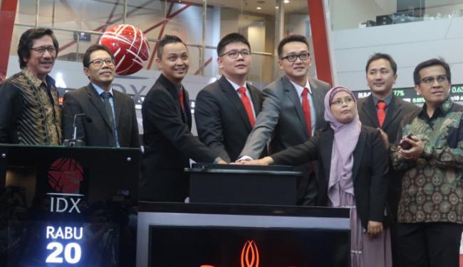 Manajemen COCO pada saat mencatatkan sahamnya di BEI. BEI Keluarkan Pengumuman Penting Saham Ini