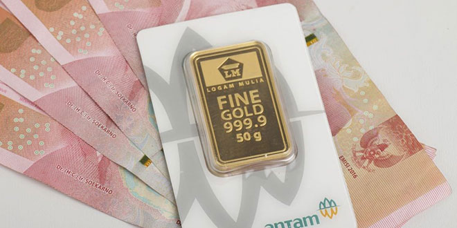 Emas Aneka Tambang (Antam) Harga Emas Antam Hari ini Turun Rp13.000 per Gram