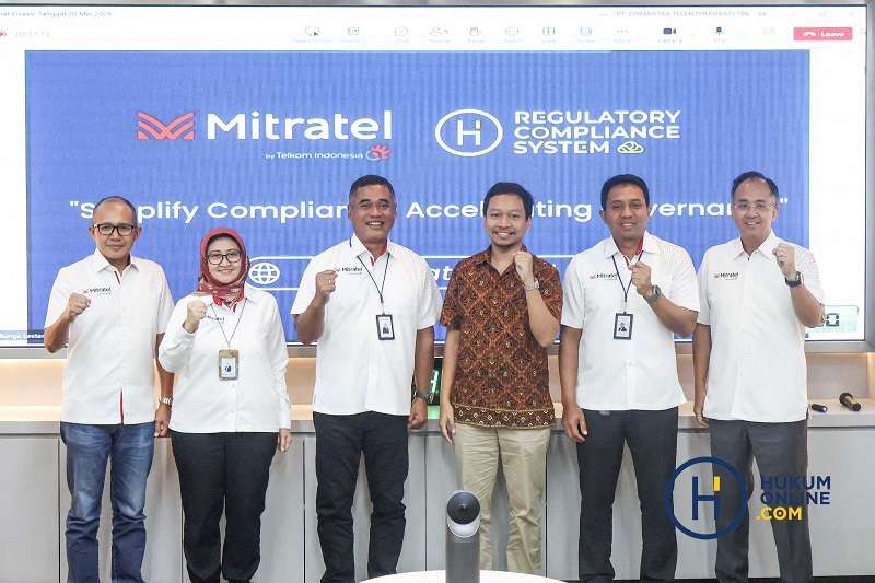 PT Dayamitra Telekomunikasi Tbk (Mitratel) atau (MTEL) salah satu perusahaan infrastruktur telekomunikasi terkemuka di Indonesia, secara resmi mengadopsi Regulatory Compliance System (RCS) dari Hukumonline sebagai bagian dari komitmennya dalam memperkuat kepatuhan hukum dan mendorong transformasi digital di bidang tata kelola perusahaan. Mitratel Dorong Digitalisasi Hukum Lewat Sistem Baru
