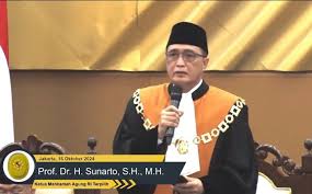 Ketua Mahkamah Agung Prof. Sunarto. Dok. Metro TV. Otokritik Ketua MA, Gaji Hakim Rp23 Juta Arlojinya Rp1M, Malu!