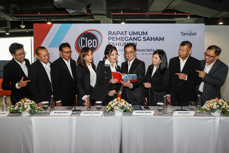 Manajemen CLEO ketika menggelar RUPST Emiten Hermanto Tanoko (CLEO) Setujui Bagi Dividen dan Saham Bonus
