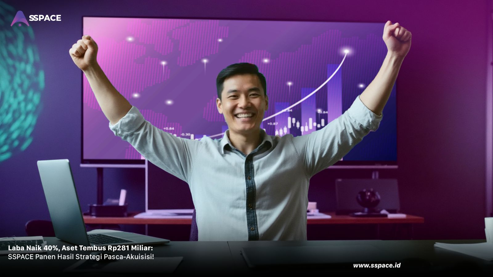 ilustrasi lonjakan kinerja PT Era Media Sejahtera Tbk - SSPACE (DOOH). DOK/DOOH Laba Era Media (DOOH) Naik 40 Persen di Q1-2025