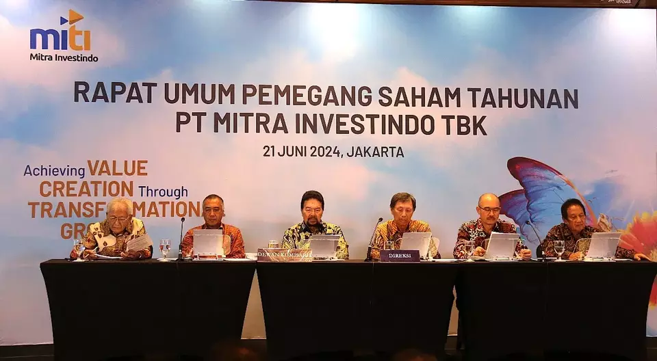 Pengurus Mitra Investindo dalam RUPS Tahunan perseroan. FOTO - ISTIMEWA Mitra (MITI) Izin Private Placement 354,07 Juta Helai, Simak Tujuannya