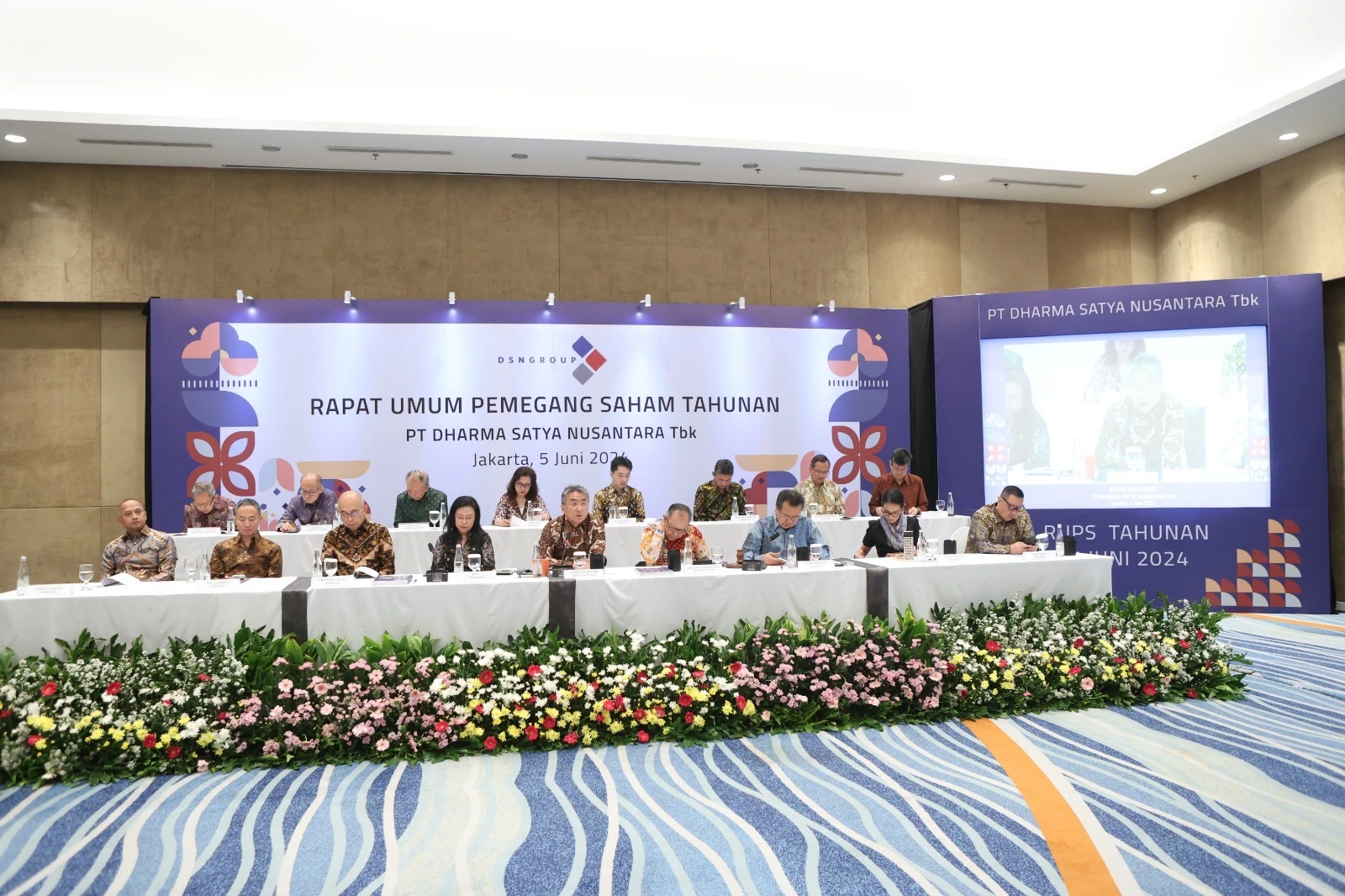 Pengurus Dharma Satya pada suatu kesempatan. FOTO - ISTIMEWA Emiten Sawit TP Rachmat (DSNG) Tebar Dividen, Segini Nilainya