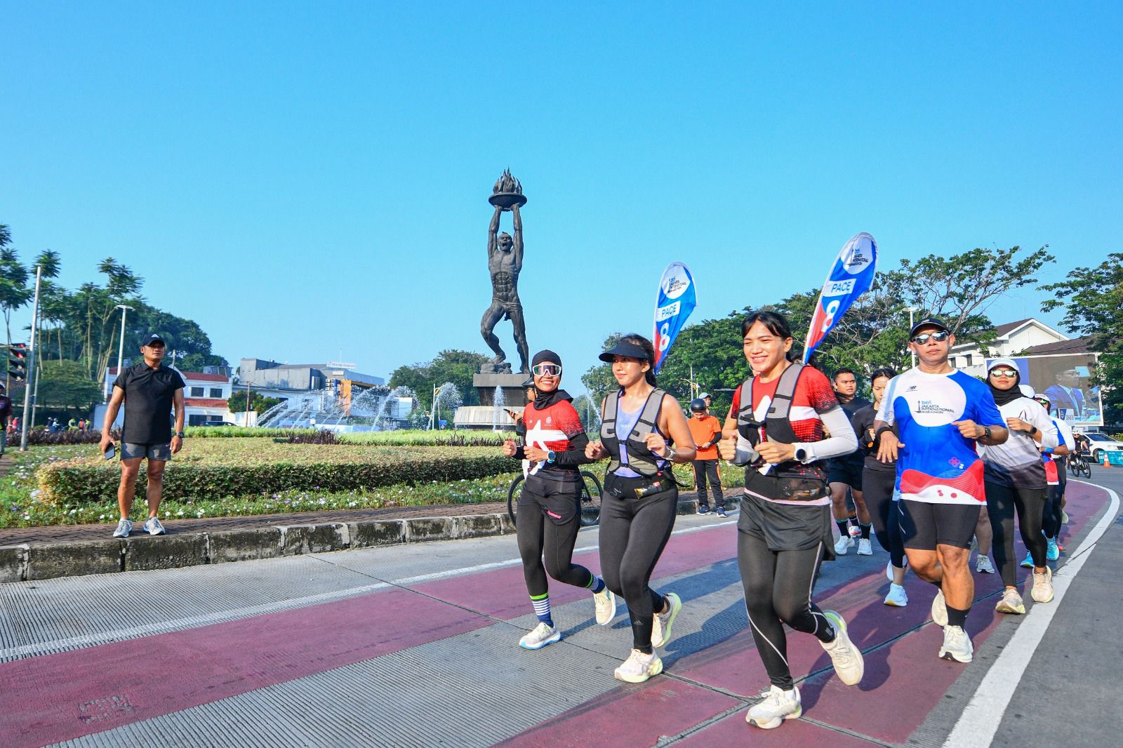 Peserta BTN Jakarta International Marathon (BTN JAKIM) 2025 tampak antusias. FOTO - ISTIMEWA Sambut BTN Jakim 2025, BTN Tawarkan Diskon Hotel