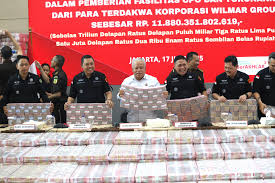 Kejaksaan Agung menyita uang sebanyak Rp11,8 triliun dari kasus korupsi korporasi Wilmar Group. Dok. Kejagung.Berita Nasional. Kejagung Sita Rp11,8T dari Terdakwa Korporasi dalam Wilmar Group